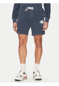 Tommy Jeans Szorty sportowe Varsity DM0DM20936 Granatowy Regular Fit. Kolor: niebieski. Materiał: bawełna. Styl: sportowy #1
