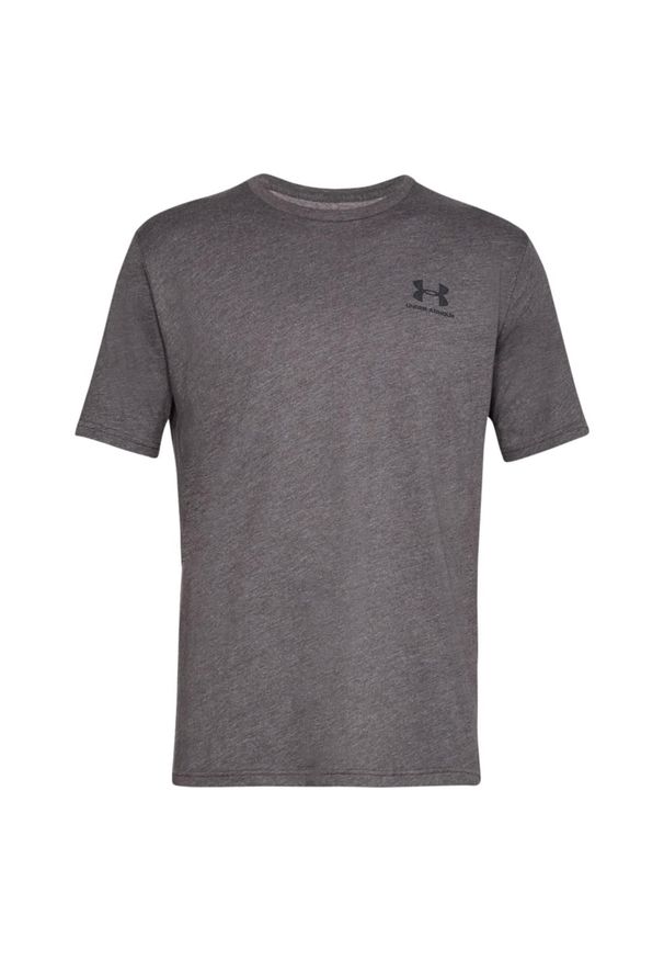 Under Armour - T-shirt Męski Logo Sportstyle. Kolor: szary. Sport: turystyka piesza