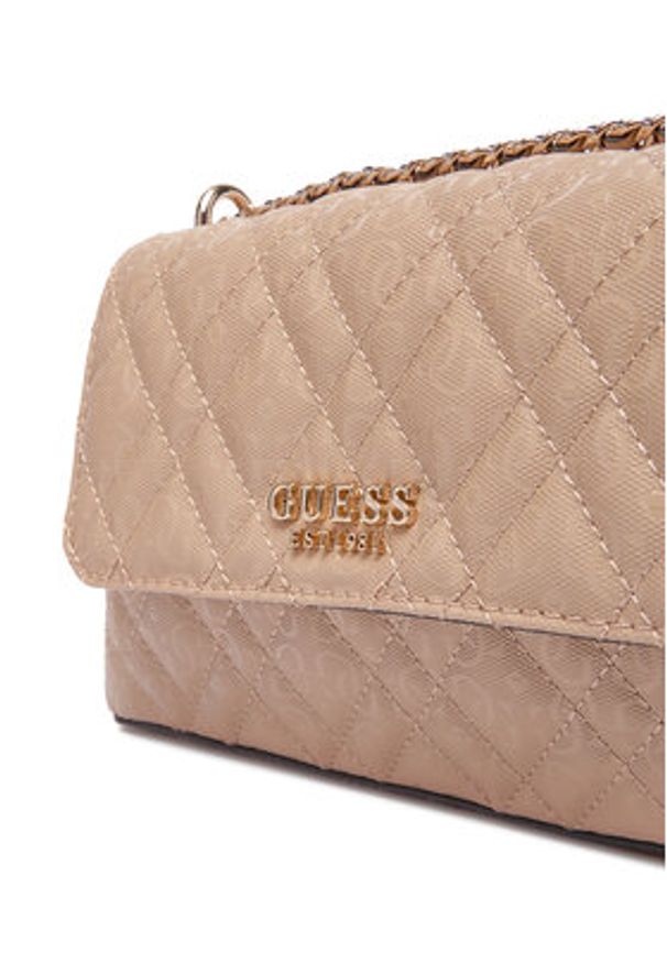 Guess Torebka Isemay HWGG96 28210 Beżowy. Kolor: beżowy. Materiał: skórzane