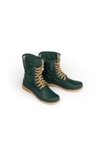 Zapato - dziurkowane botki workery - skóra naturalna - model 428 - kolor zielony (37). Okazja: na spacer. Wysokość cholewki: za kostkę. Kolor: zielony. Materiał: skóra. Wzór: ażurowy. Styl: sportowy #2