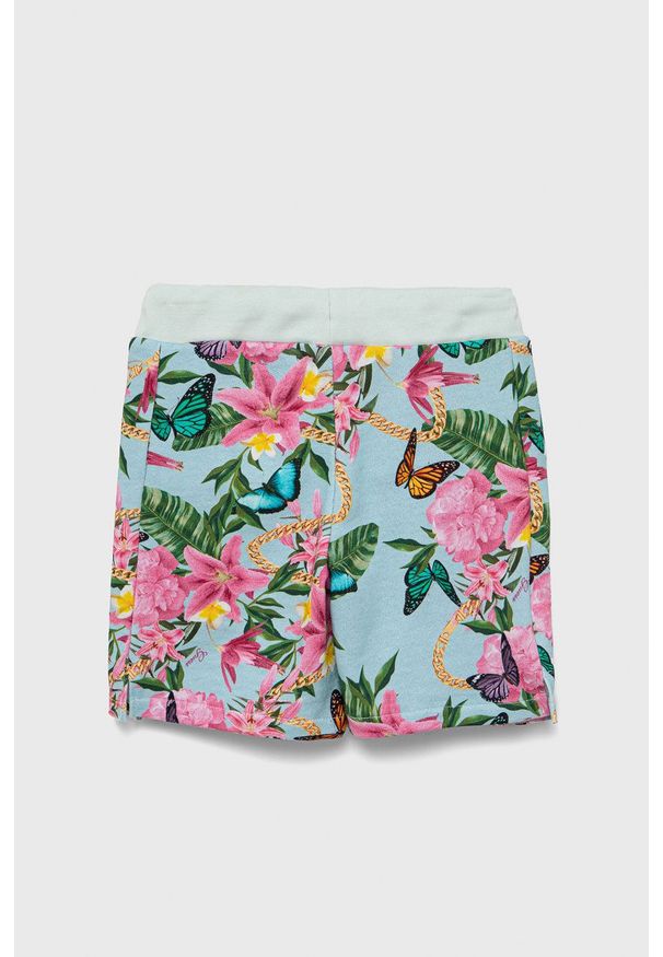 Guess szorty bawełniane dziecięce wzorzyste regulowana talia. Okazja: na co dzień. Materiał: bawełna. Styl: casual