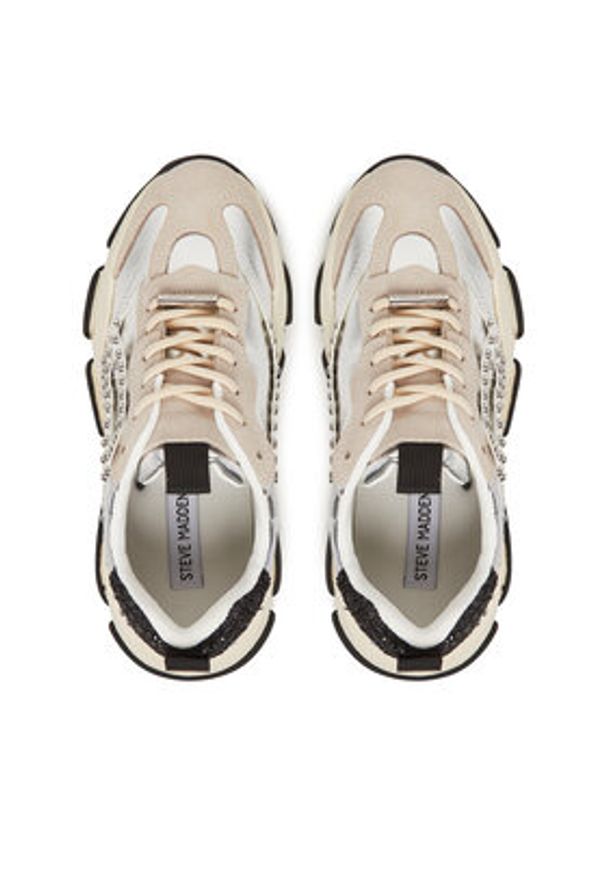 Steve Madden Sneakersy Possession-SE SM19000135 Srebrny. Kolor: srebrny. Materiał: skóra