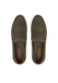 TOMMY HILFIGER - Tommy Hilfiger Mokasyny Nubuck P Loafer FM0FM05350 Khaki. Kolor: brązowy. Materiał: nubuk, skóra #2