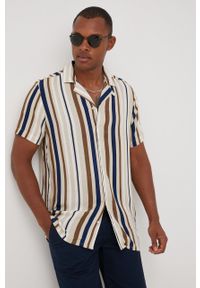!SOLID - Solid koszula męska regular. Materiał: tkanina. Długość rękawa: krótki rękaw. Długość: krótkie