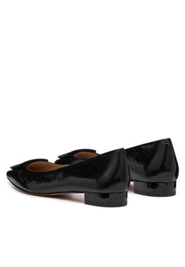 Geox Baleriny D Giselda15 D56YUA 0KYHH C9999 Czarny. Kolor: czarny. Materiał: skóra