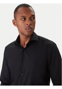BOSS Koszula H-Hank 50550925 Czarny Slim Fit. Kolor: czarny. Materiał: bawełna #4
