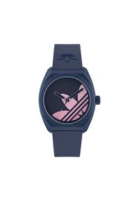 Adidas - adidas Zegarek AO Street Project Three AOST25545 Granatowy. Kolor: niebieski. Materiał: syntetyk. Styl: street #1