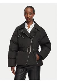 Karl Lagerfeld - KARL LAGERFELD Kurtka zimowa B3W15028 Czarny Regular Fit. Typ kołnierza: dekolt w karo. Kolor: czarny. Materiał: syntetyk. Sezon: zima #1