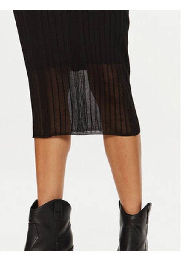 Pinko - PINKO Sukienka koktajlowa 103540 A1ND Czarny Slim Fit. Kolor: czarny. Materiał: bawełna. Styl: wizytowy