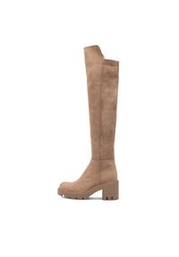 DeeZee Kozaki MORGANE WS5596-30 Beżowy. Kolor: beżowy. Materiał: materiał #6
