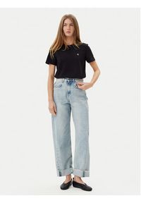 Calvin Klein Jeans T-Shirt LV047B224G Czarny Regular Fit. Kolor: czarny. Materiał: bawełna #5