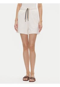 BOSS Szorty piżamowe Cp Stripe_Shorts 50539981 Écru Relaxed Fit. Materiał: bawełna
