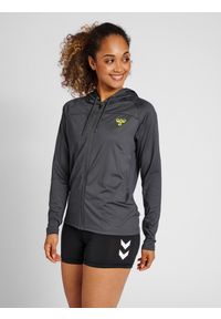 Damska bluza treningowa z kapturem Hummel GG-12. Typ kołnierza: kaptur. Kolor: szary. Sport: fitness