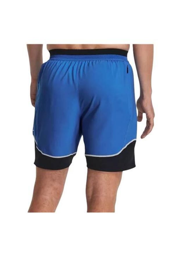 Spodnie sportowe męskie Under Armour 1379453464. Kolor: niebieski. Materiał: materiał, syntetyk. Długość: krótkie