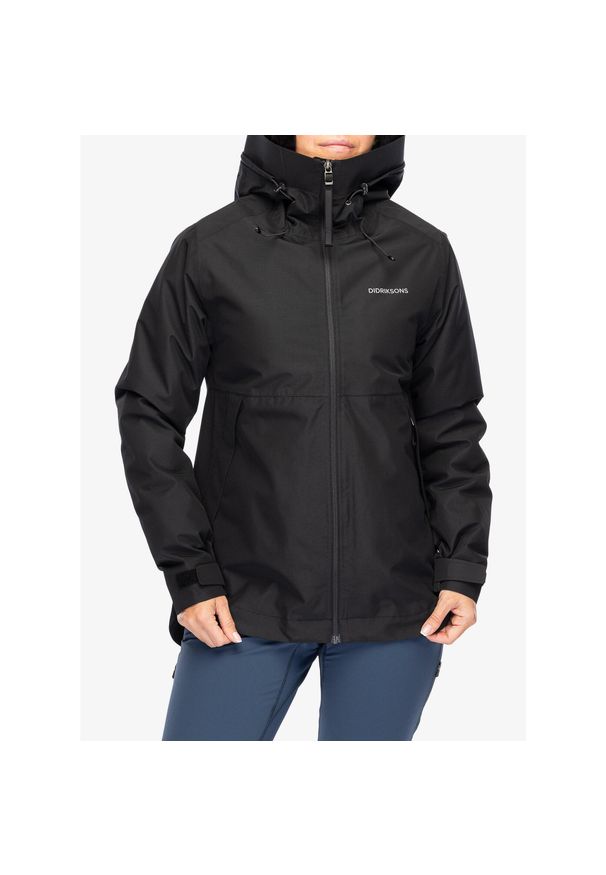 Kurtka ocieplana damska Didriksons Jennie Jacket 2. Kolor: czarny. Sport: turystyka piesza