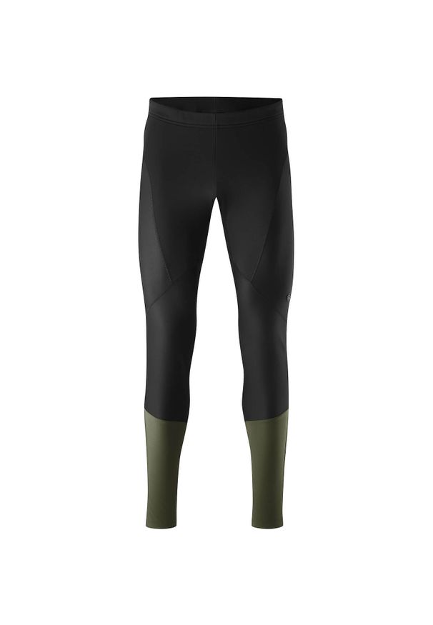 GONSO - Legginsy Gonso Essentials Softshell No Pad. Kolor: zielony. Materiał: softshell. Sport: kolarstwo
