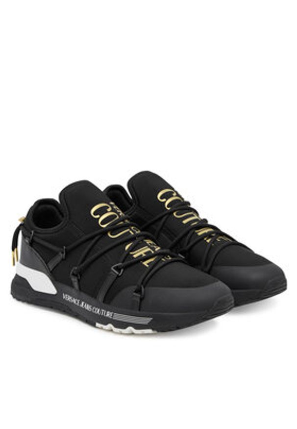 Versace Jeans Couture Sneakersy 79YA3SA6 ZS915 G89 Czarny. Kolor: czarny. Materiał: skóra