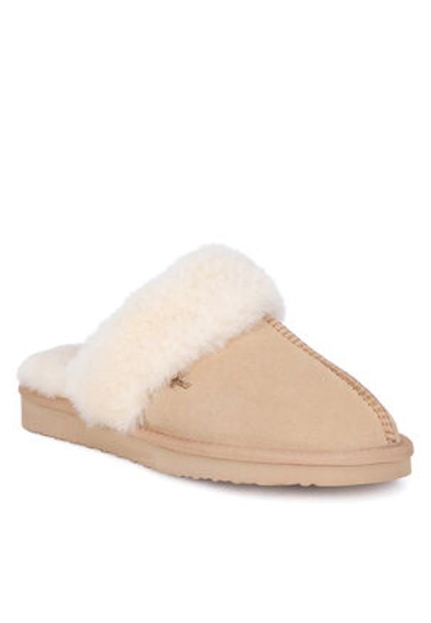 MEXX Kapcie MICH2003643W Écru. Kolor: kremowy. Materiał: skóra, zamsz