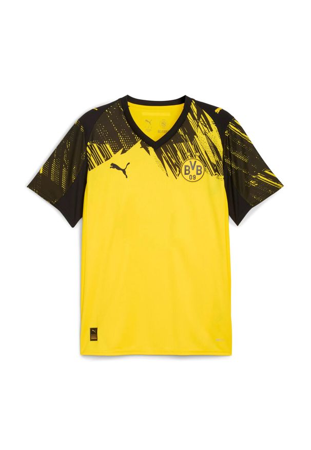 Puma - Domowa koszulka Borussia Dortmund 2025/26. Kolor: żółty, wielokolorowy, czarny. Sport: piłka nożna