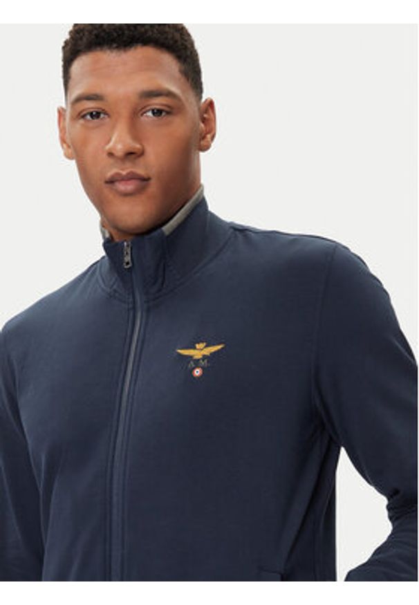 Aeronautica Militare Bluza 252FE1956UF00459 Granatowy Regular Fit. Kolor: niebieski. Materiał: bawełna