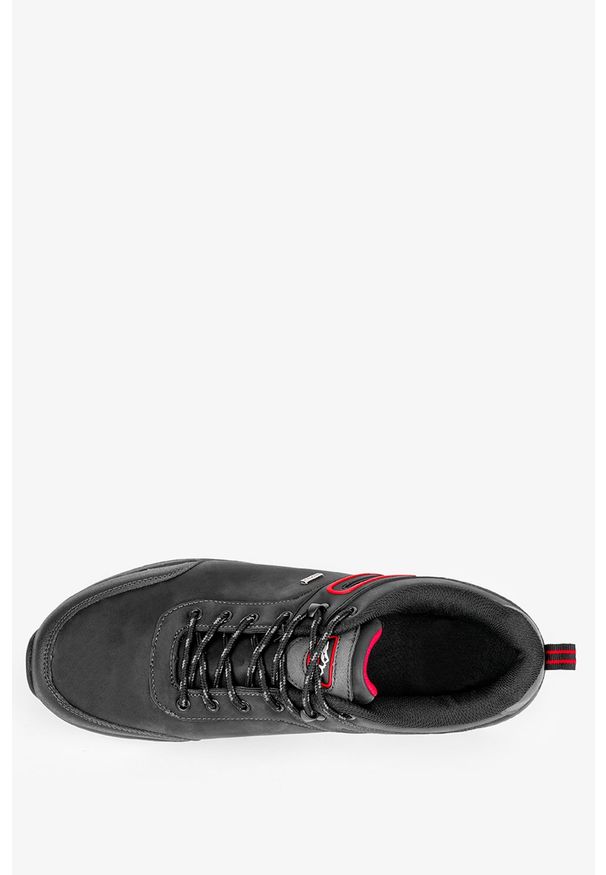 Badoxx - Czarne buty trekkingowe sznurowane badoxx exc8145/r. Kolor: czerwony, wielokolorowy, czarny
