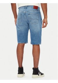 Pepe Jeans Szorty jeansowe PM801079 Niebieski Loose Fit. Kolor: niebieski. Materiał: bawełna