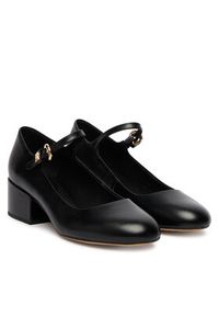 TOMMY HILFIGER - Tommy Hilfiger Czółenka Heeled Maryjane Buckle FW0FW09347 Czarny. Kolor: czarny. Materiał: skóra #3