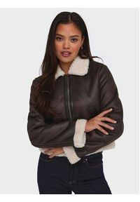 only - ONLY Kurtka z imitacji skóry Betty 15324138 Brązowy Regular Fit. Kolor: brązowy. Materiał: skóra #7