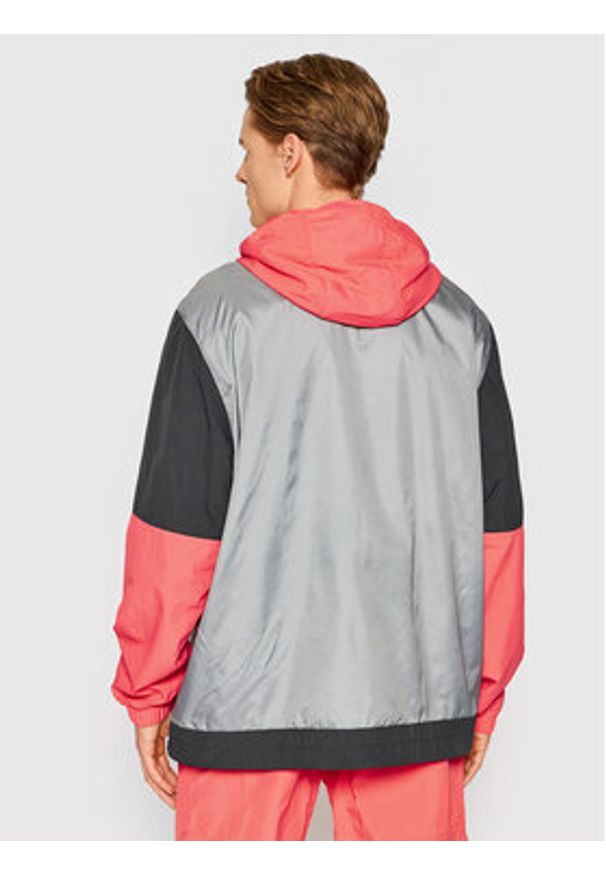 Adidas - adidas Kurtka anorak Adventure Blocked HF4778 Szary Relaxed Fit. Kolor: szary. Materiał: syntetyk