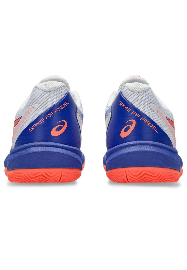Buty do padla Asics Game FF. Kolor: wielokolorowy, niebieski, pomarańczowy. Sport: tenis