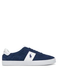 Polo Ralph Lauren Sneakersy 816961260002 Granatowy. Kolor: niebieski. Materiał: skóra, zamsz