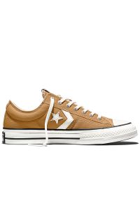 Buty unisex Converse Star Player 76 A16016C - brązowe. Okazja: na co dzień. Zapięcie: sznurówki. Kolor: brązowy. Materiał: materiał, guma, tkanina. Szerokość cholewki: normalna #1