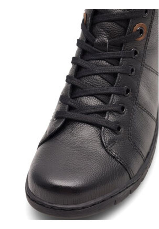 Go Soft Trzewiki WI23-GHANA-03 Czarny. Kolor: czarny. Materiał: skóra