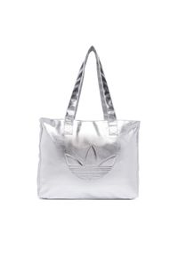 Adidas - adidas Torebka Shopper Metallic Pu Bag KR1566 Srebrny. Kolor: srebrny. Materiał: skórzane #1