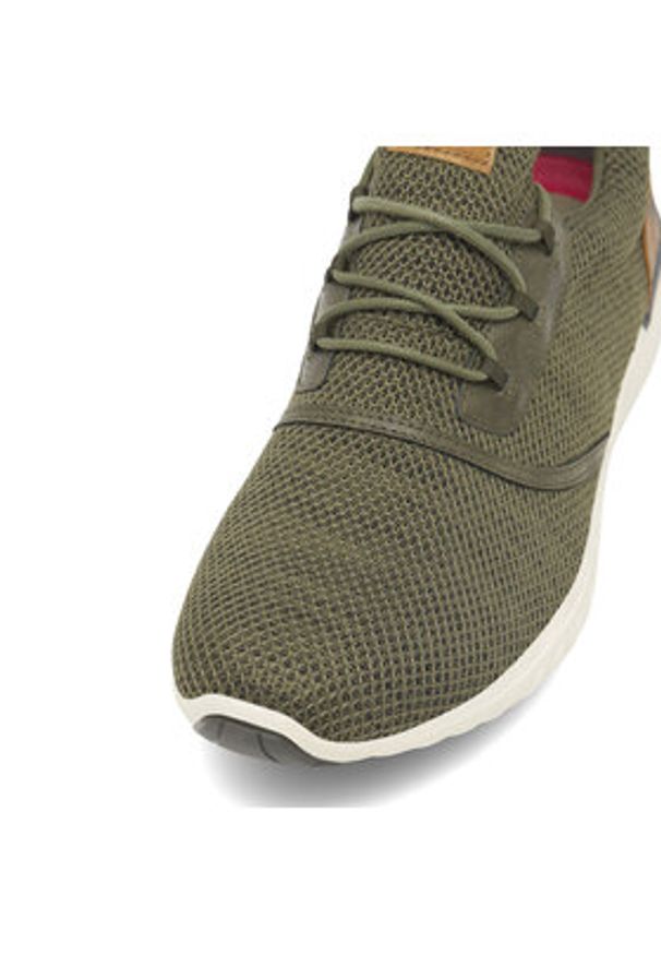Mustang Sneakersy 4132-311 Khaki. Kolor: brązowy. Materiał: materiał