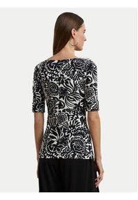 Lauren Ralph Lauren - LAUREN RALPH LAUREN Bluzka 200963940001 Czarny Slim Fit. Kolor: czarny. Materiał: bawełna #4