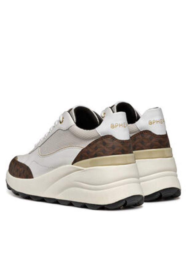 Geox Sneakersy D Spherica Ec13 D45WAA 085AS C1352 Biały. Kolor: biały. Materiał: materiał