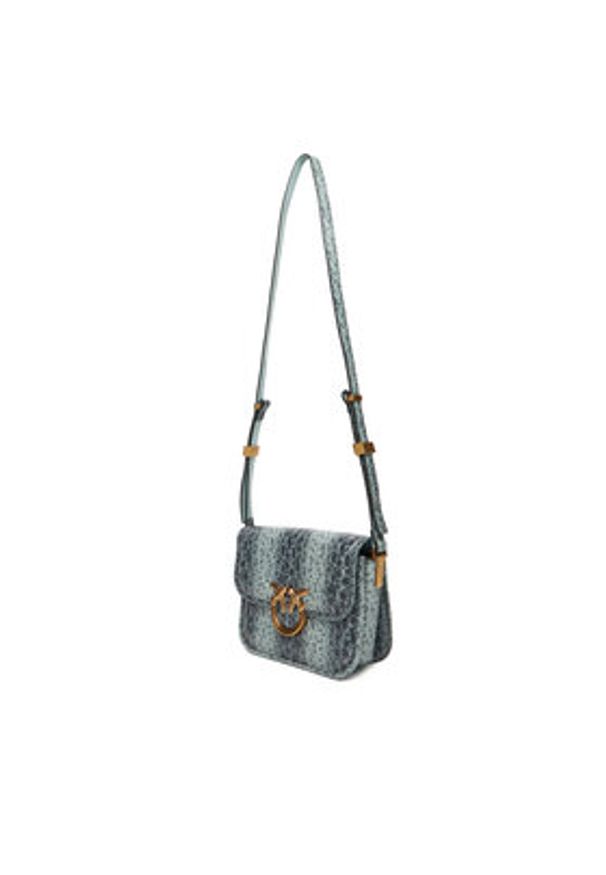 Pinko - PINKO Torebka Love Box Bag Fl Mini PE 25 PLTT 104297 A2CH Zielony. Kolor: zielony. Materiał: skórzane