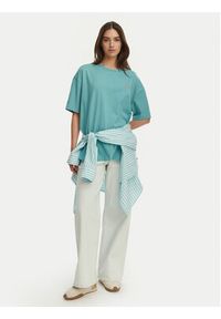 Billabong T-Shirt Reach For Sunshine EBJZT00478 Turkusowy Loose Fit. Kolor: turkusowy. Materiał: bawełna #4