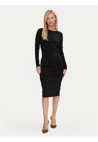 Marciano Guess Sukienka koktajlowa 4YGK30 6265A Czarny Regular Fit. Kolor: czarny. Materiał: wiskoza. Styl: wizytowy