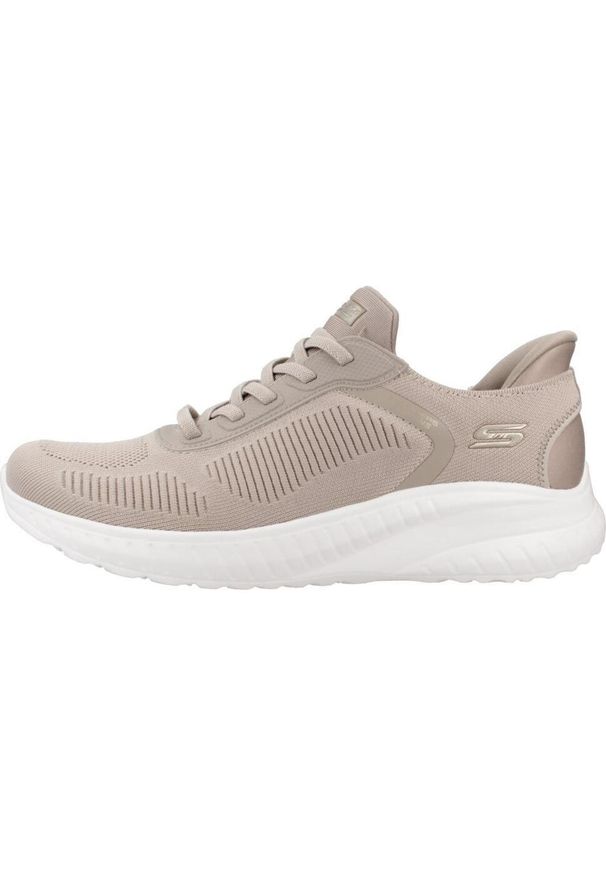 skechers - Tenisówki Skechers Model Bobs Squad Chaos Kolor Beżowy. Kolor: beżowy. Materiał: syntetyk, tkanina. Model: Skechers Sport. Sport: turystyka piesza
