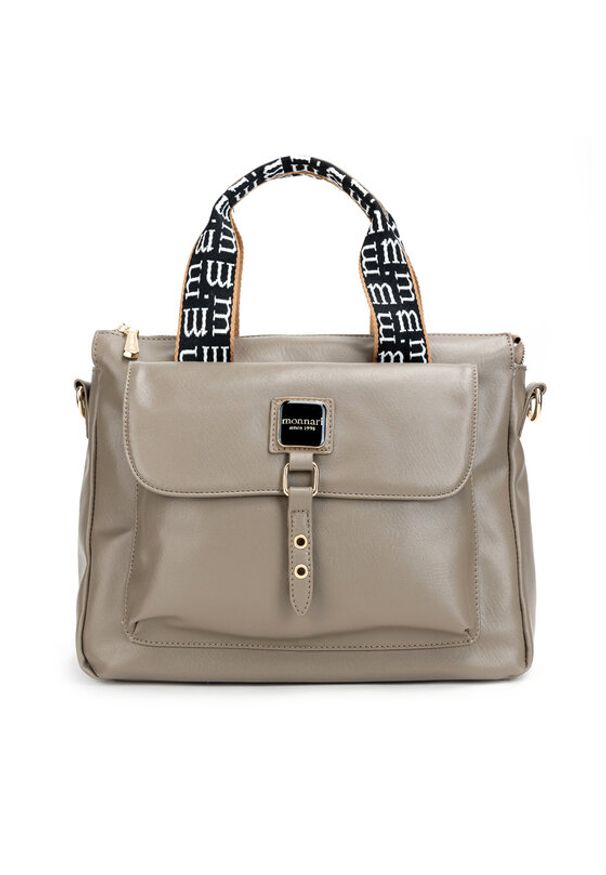 Monnari Torebka BAG4570-015 Beżowy. Kolor: beżowy. Materiał: skórzane