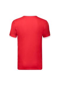 FRUIT OF THE LOOM - T-shirt Męski Ringer. Kolor: biały, czerwony, wielokolorowy