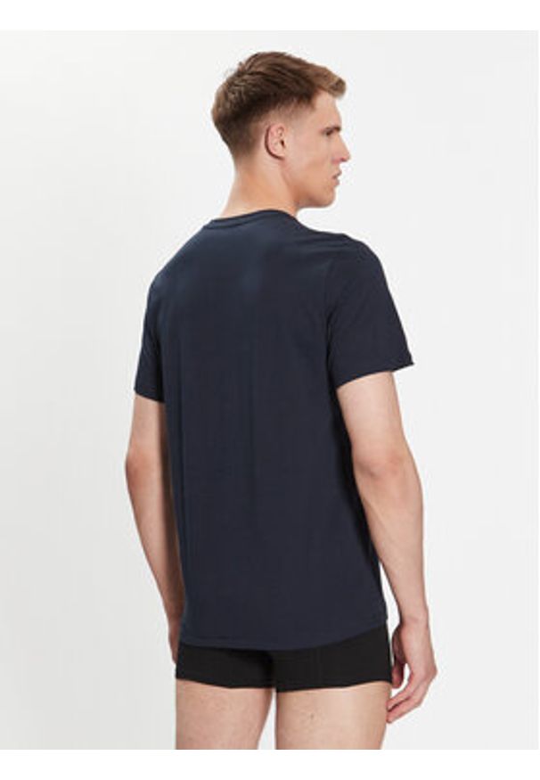 BOSS - Boss T-Shirt 50489442 Granatowy Regular Fit. Kolor: niebieski. Materiał: bawełna