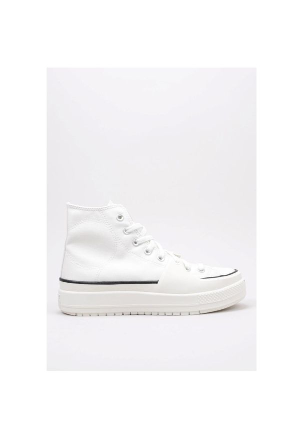Buty Converse Chuck Taylor All Star Construct Białe. Okazja: na co dzień. Kolor: wielokolorowy, biały, beżowy. Sezon: lato. Styl: casual, elegancki