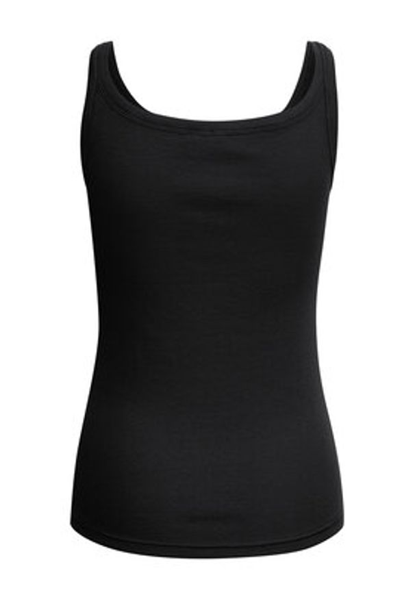 Kaffe Top Carna 10507348 Czarny Shaped Fit. Kolor: czarny. Materiał: bawełna