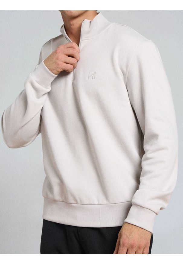 Sinsay - Bluza basic - kremowy. Kolor: kremowy