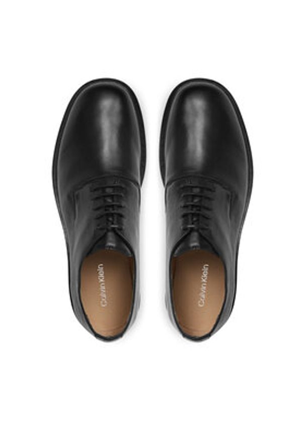 Calvin Klein Półbuty HM0HM01853 Czarny. Kolor: czarny. Materiał: skóra