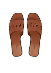 Karl Lagerfeld - KARL LAGERFELD Klapki Skoot III KL80405C Brązowy. Kolor: brązowy. Materiał: skóra #6