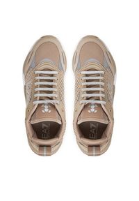 EA7 Emporio Armani Sneakersy X8X159 XK379 U499 Beżowy. Kolor: beżowy. Materiał: skóra #3